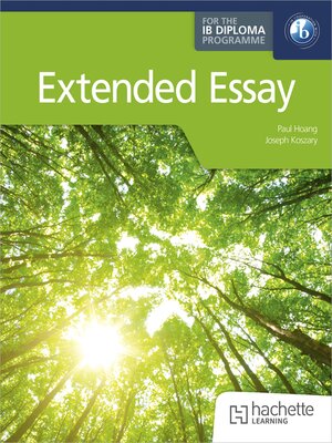 cover image of Extended Essay for the IB Diploma